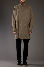 double trenchcoat, hunters stonewash