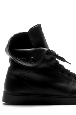 1.6 SNEAKERS, BLACK LEATHER/BLACK/BLACK