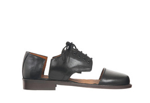 CUT OUT OXFORD - Black