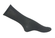 SILK CREW SOCK - Black