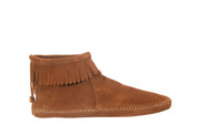 FRINGED ANKLE BOOT - Brown