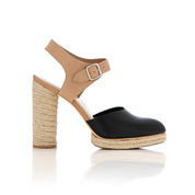 NEEL ESPADRILLE PUMP - Black/Tortora