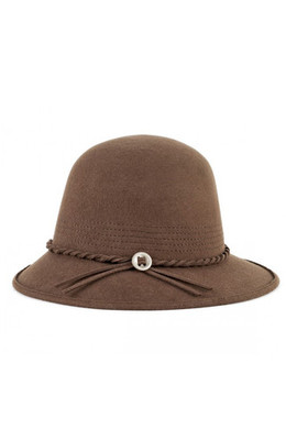 Kat Hat, brown felt