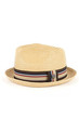 castor hat, tan straw