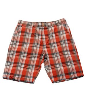 lb madras check short