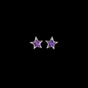 Violet Star Studs