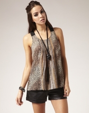 Spliced reptile top