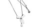 sterling silver karen walker bow necklace - 45cm