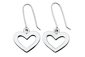 sterling silver karen walker heart earrings