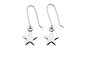 sterling silver karen walker star earrings