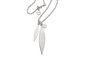 sterling silver karen walker two leaf necklace