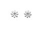 sterling silver karen walker daisy earrings
