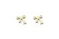 9k yellow gold karen walker mini bow earrings