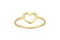 9k yellow gold karen walker heart ring