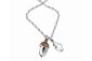 karen walker sterling silver with rose gold acorn and leaf necklace