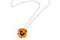 karen walker citrine and enamel pansy necklace