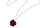 karen walker garnet and enamel pansy necklace