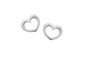 karen walker sterling silver mini heart stud earrings