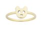 9ct yellow gold karen walker mini bear ring