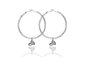 boh runga fantail hoop earrings