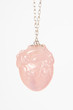 blood from a stone necklace, rose quartz