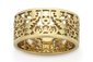 9ct yellow gold karen walker filigree band - 9mm