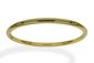 9k yellow gold round bangle