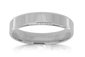 9ct white gold 4.5mm square profile wedding band