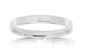 18ct white gold 2.5mm square profile wedding band