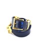 Double Chain Waist Belt - Navy / Gold Chain