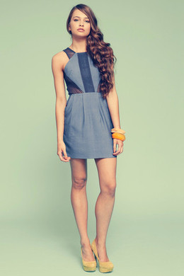 Off the wall dress, Denim