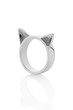 CAT EARS RING, SILVER