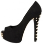 Lipstik Mis Stud - Pump Heel - Black - Gold