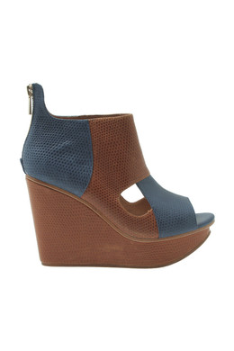 Rime Wedge, blue/beige