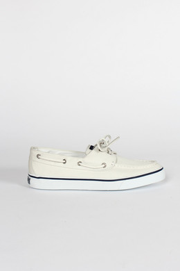 Bahama 2-Eye Boat Shoe, white