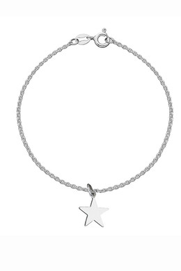 Star Charm Bracelet, silver