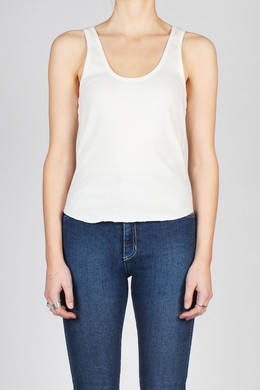 Classic Rib Tank, zinc/off white