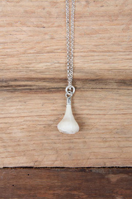 PETUNIA BUD PENDANT, BONE