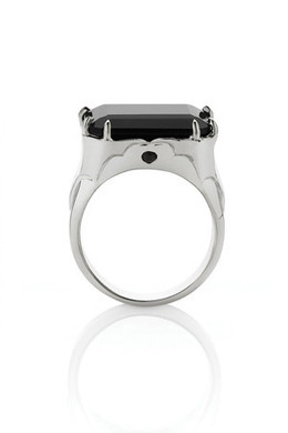 Bat Cocktail Ring, silver