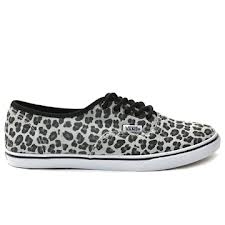 Vans Authentic - Lo Pro - Leopard Print - Canvas - Grey