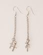 silver drop earrings