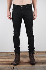 snap jean, black rinse