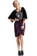 optic ethnic draped skirt, optic plum