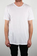 white rain t-shirt ribbed, white