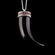 Passion Fang with Garnets